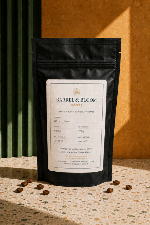 No. 2 - Dales approved coffee bag hero from Barrel & Bloom Coffee