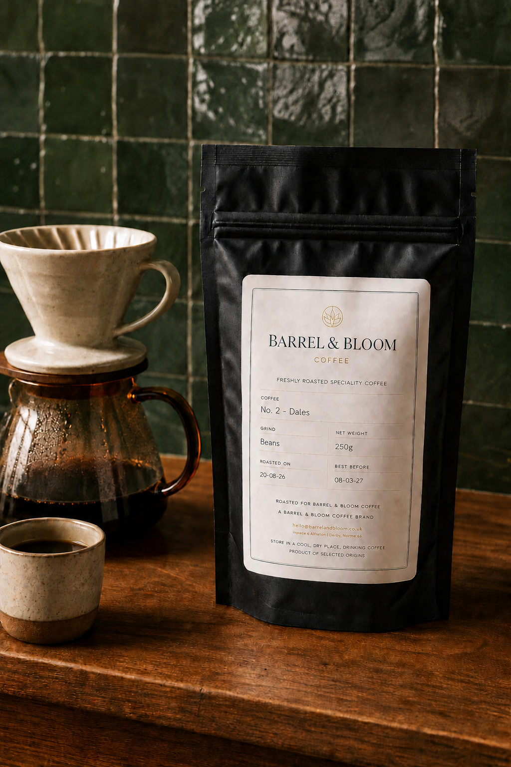 No. 2 - Dales pour-over brewing lifestyle from Barrel & Bloom Coffee
