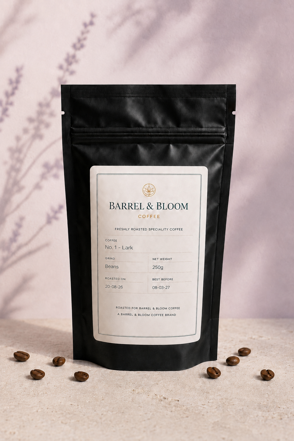 No. 1 - Lark approved coffee bag hero from Barrel & Bloom Coffee