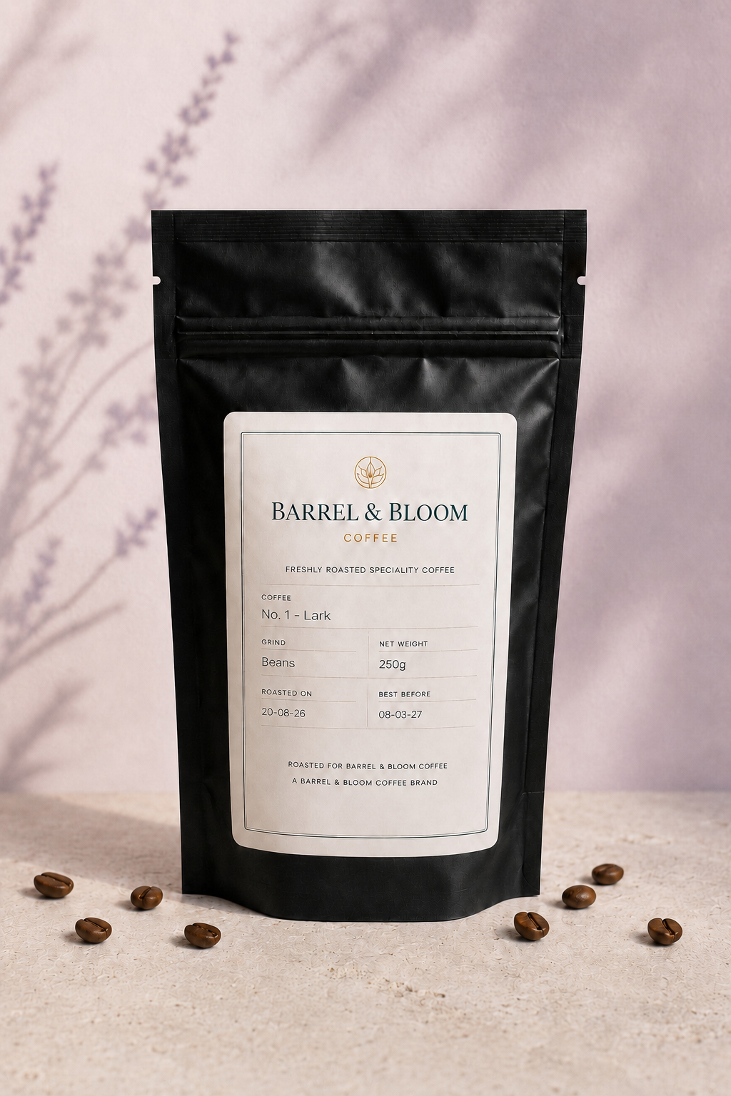 No. 1 - Lark approved coffee bag hero from Barrel & Bloom Coffee